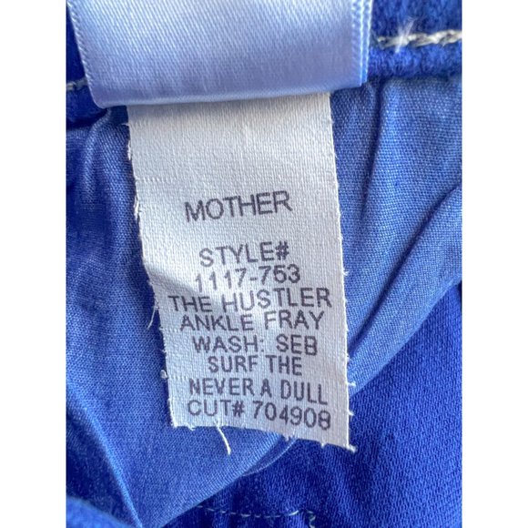 NWT Mother The Hustler Ankle Fray Seb Surf The Web Never A Dull Moment - Picture 7 of 12
